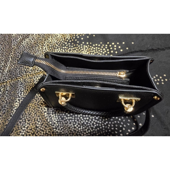 bebe Black and Gold Crossbody Bag - Picture 2 of 3